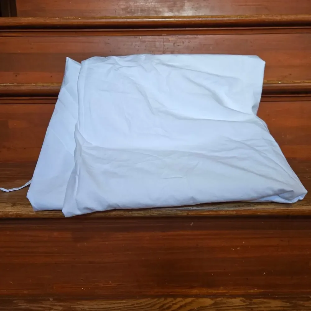 NWOT Quince Organic Crisp Percale Cotton King /California King Duvet Cover White